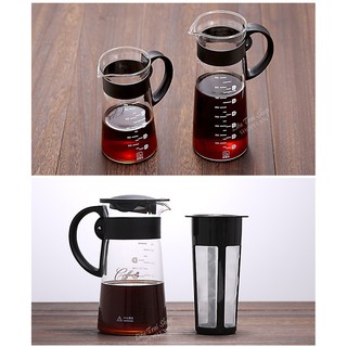 Bình pha cà phê cafe cold brew cà phê lạnh đá bình pha trà thuỷ tinh