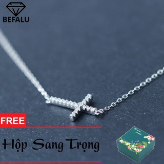 Dây chuyền bạc nữ xinh korea thánh giá s925 vc04
