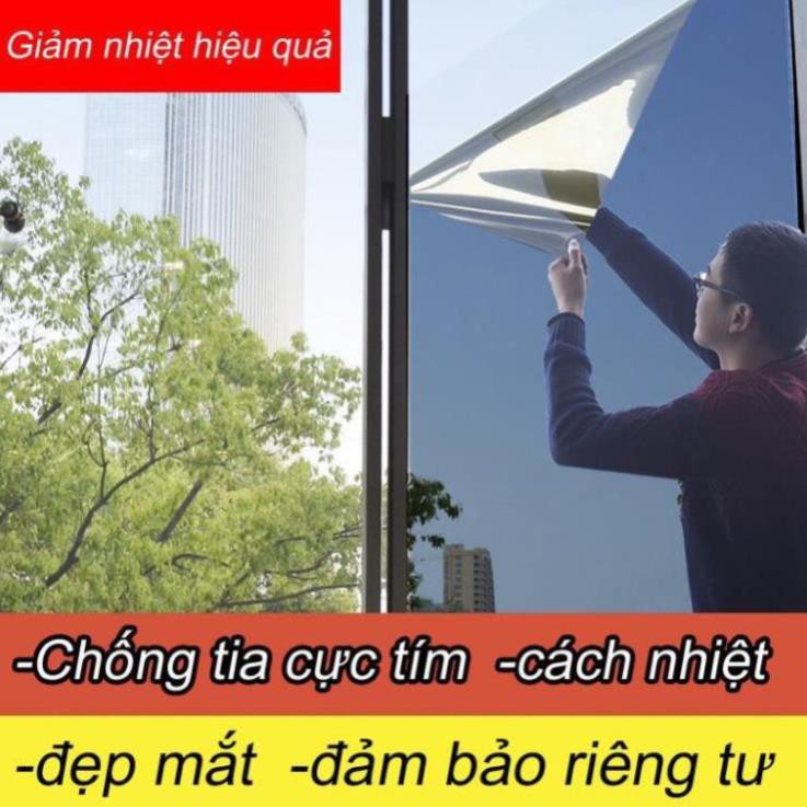 Decal phim dán kính cách nhiệt phản quang , chống tia uv , chống nhìn , tiết kiệm điện