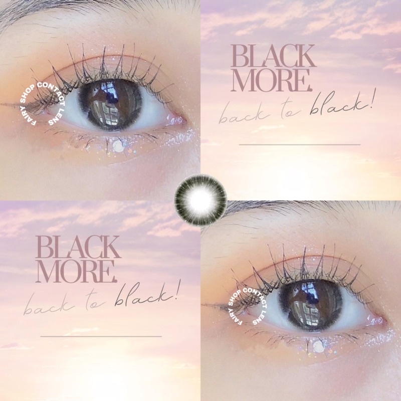 Áp tròng LATTE Black AMPA BLACK- Kính Áp Tròng FAIRY SHOP CONTACT LENS độ cận 0 đến 6