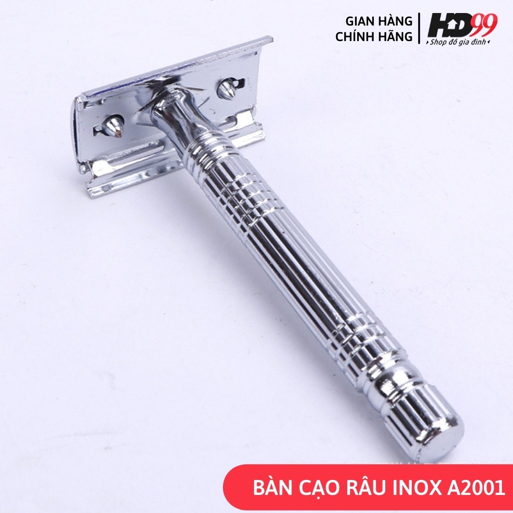 Dao Cạo Râu Inox Lưỡi Lam Không Gỉ HENGJINDA A094 👳 Dụng Cụ Cạo Râu Cổ Điển, Đẹp, Sang Trọng, Sạch Mịn Màng