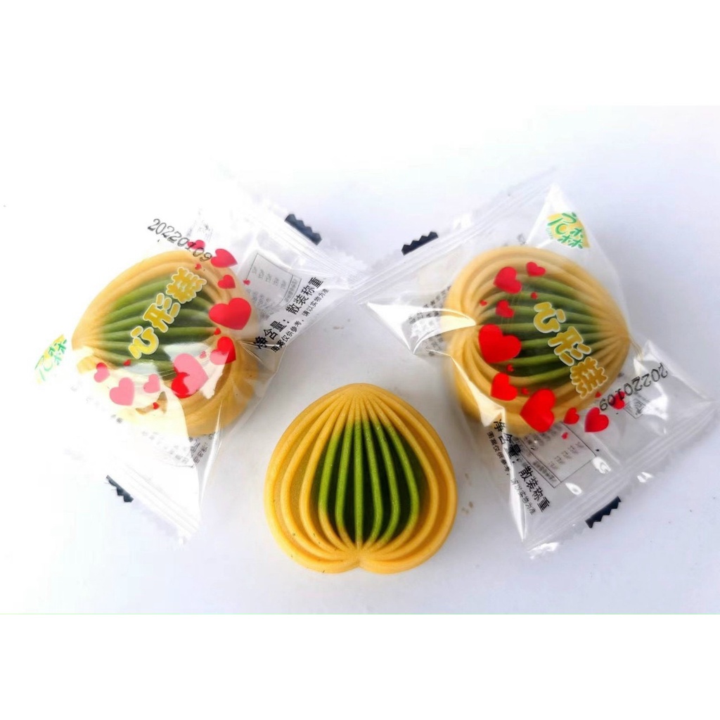 [ Siêu Kute - Tròn vuông ] Combo 1000g Bánh nướng trung thu mini đậu xanh / Bánh nướng đậu xanh mix vị siêu ngon