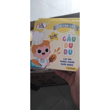 khẩu trang 3D kháng khuẩn cho bé ( hộp 10 cái)