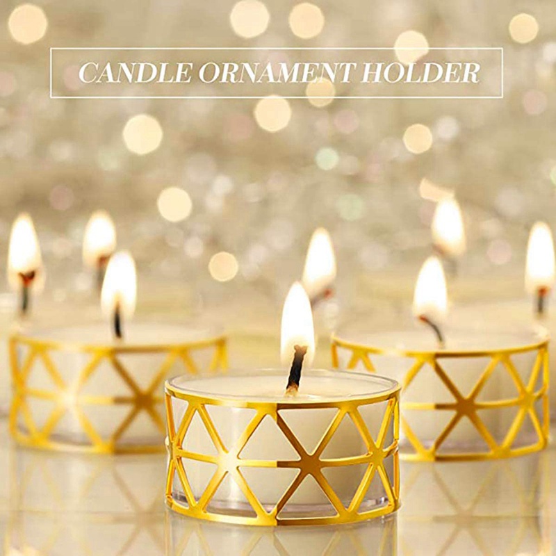 Bộ 12 Giá Đỡ Khăn Ăn Dạng Lưới Tròn Phù Hợp Với Bàn Ăn Trang Trọng Hoặc Trang Trọng Cho Tiệc Cưới (Vàng)