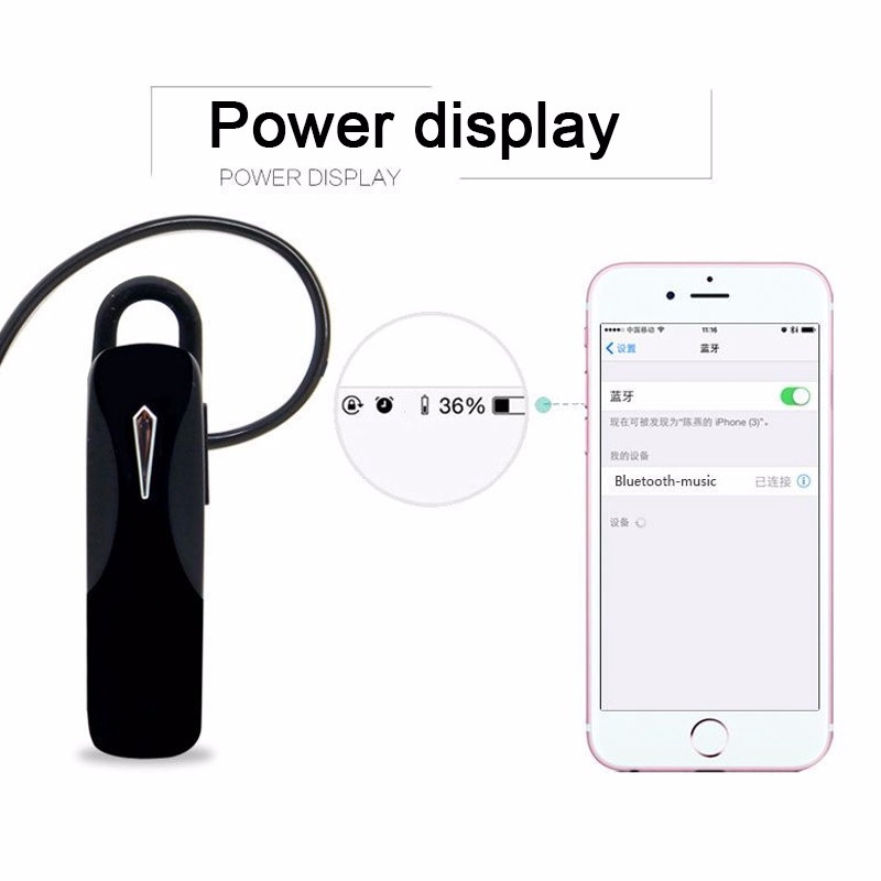 Tai Nghe Bluetooth Không Dây Âm Thanh Stereo Có Chức Năng Hẹn Giờ Cho Iphone Samsung Huawei