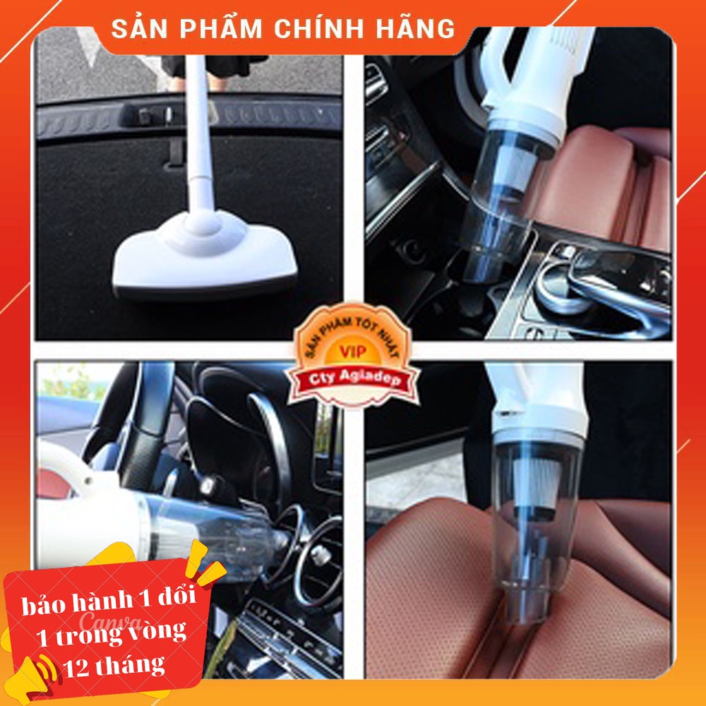 Máy hút bụi 2 đầu ngắn dài kèm Lau sàn ST6101 Pin sạc không dây