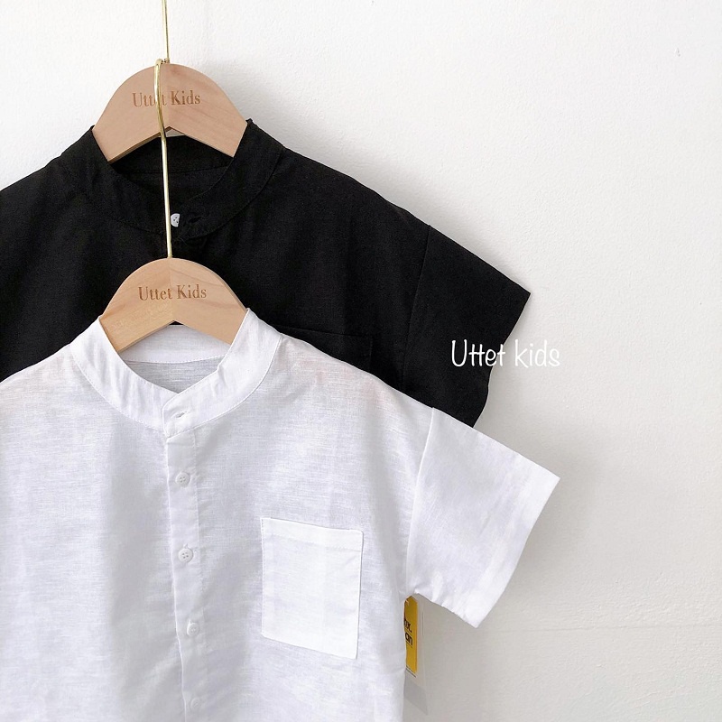 [Ảnh thật] THỜI TRANG TRẺ EM HÀN QUỐC - SƠ MI NGẮN TAY 001 PHÙ HỢP CHO BÉ TRAI