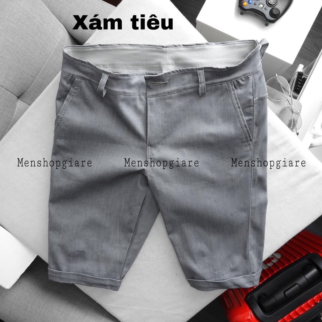 QUẦN SHORT KAKI NAM CO GIÃN - HÌNH THẬT