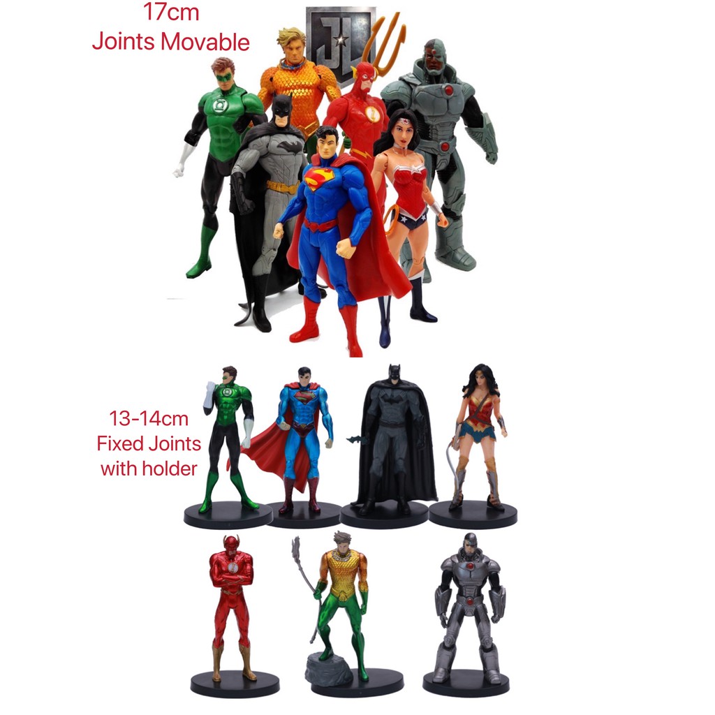 Bộ 7 Mô Hình Nhân Vật Siêu Anh Hùng Dc Justice League