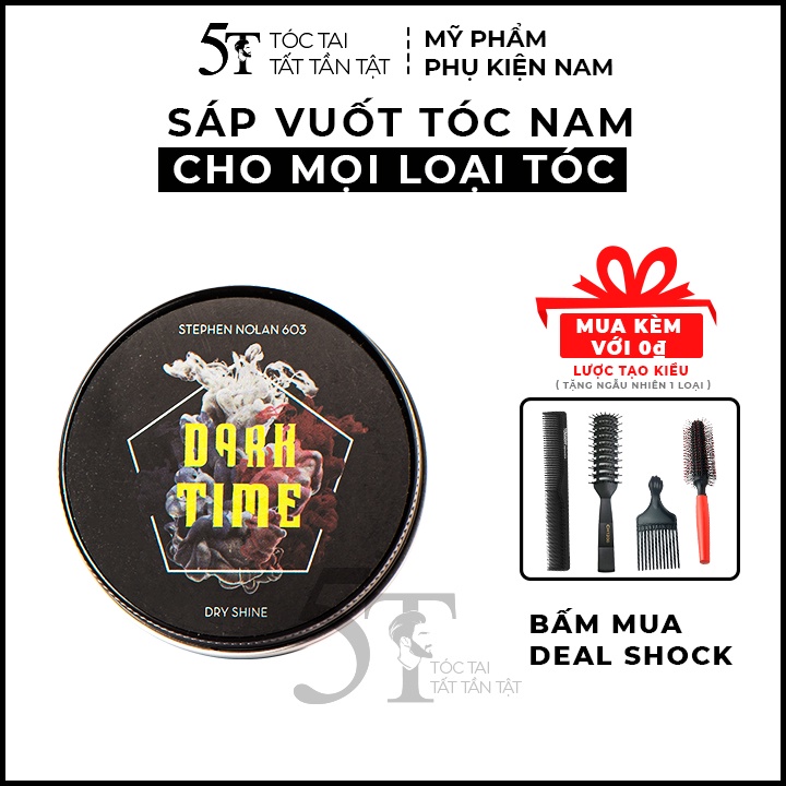 Sáp vuốt tóc Dark Time 56g Stephen Nolan 603 - Cho tóc mỏng & tóc nhiều dầu - Giữ nếp tốt, hút dầu giúp tóc khô tự nhiên