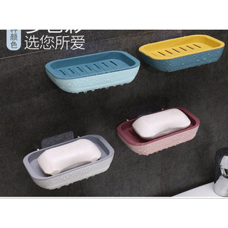 Kệ Dán Tường Để Xà Bông Tắm, Khay Để Xà Bông Nhựa ABS Thiết Kế Luôn Khô Ráo, Sạch Sẽ (kệ nhựa)
