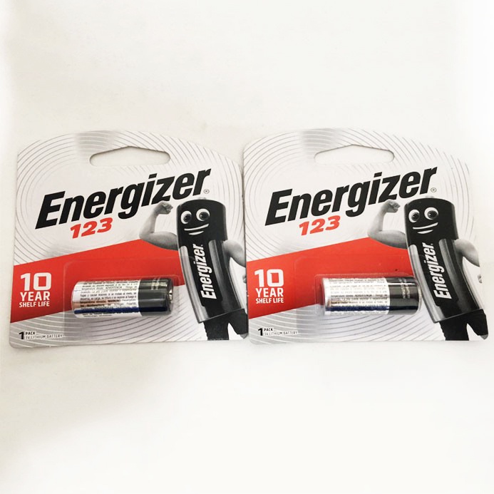 Pin CR123, CR123A Energizer 3V Lithium chính hãng - Vỉ 1 viên pin cho máy ảnh