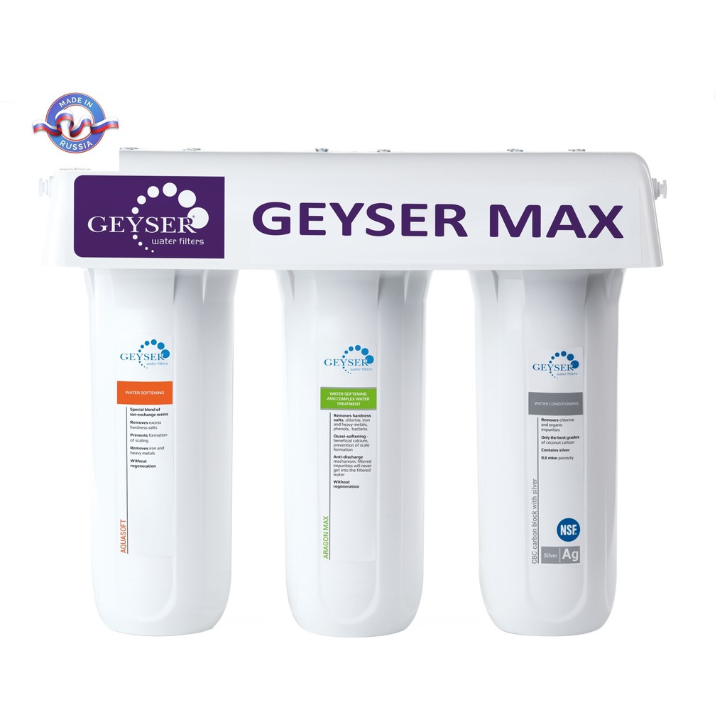 Máy lọc nước nano Geyser MAX - nhập khẩu Russia 2019 - chất lượng Đỉnh cao như tên gọi_tặng Bộ lọc thô