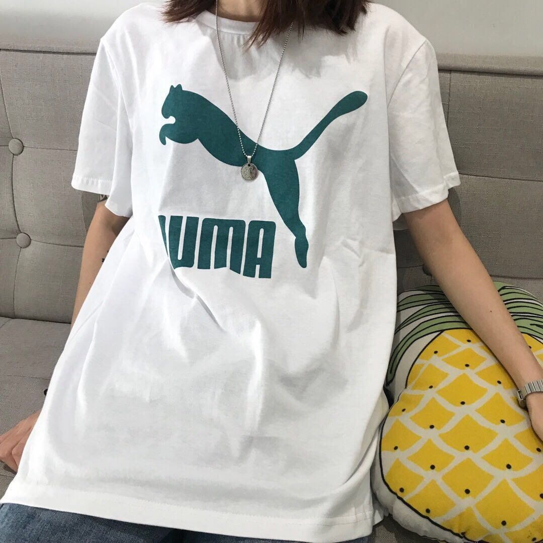 Áo Thun Puma Tay Ngắn Dáng Rộng Phong Cách Thời Trang Harajuku