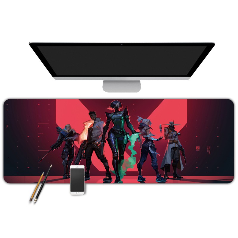 ♥❤❥Valorant fearless contract peripheral mouse pad fist riot game FPS e-sports table mat oversized mouse pad