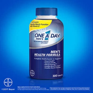 Hộp đựng Vitamin tổng hợp cho nam giới Viên uống vitamin One A Day Men’s Multivitamin Health Formula, 300 viên