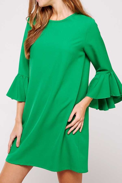 Đầm thun suông tay loe big size vnxk