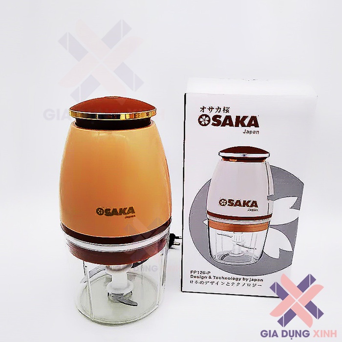 Máy Xay Cầm Tay Mini Đa Năng Osaka Japan, Model 2022, Công Suất 350W, Dùng Xay Thịt, Hoa Quả, Rau Củ