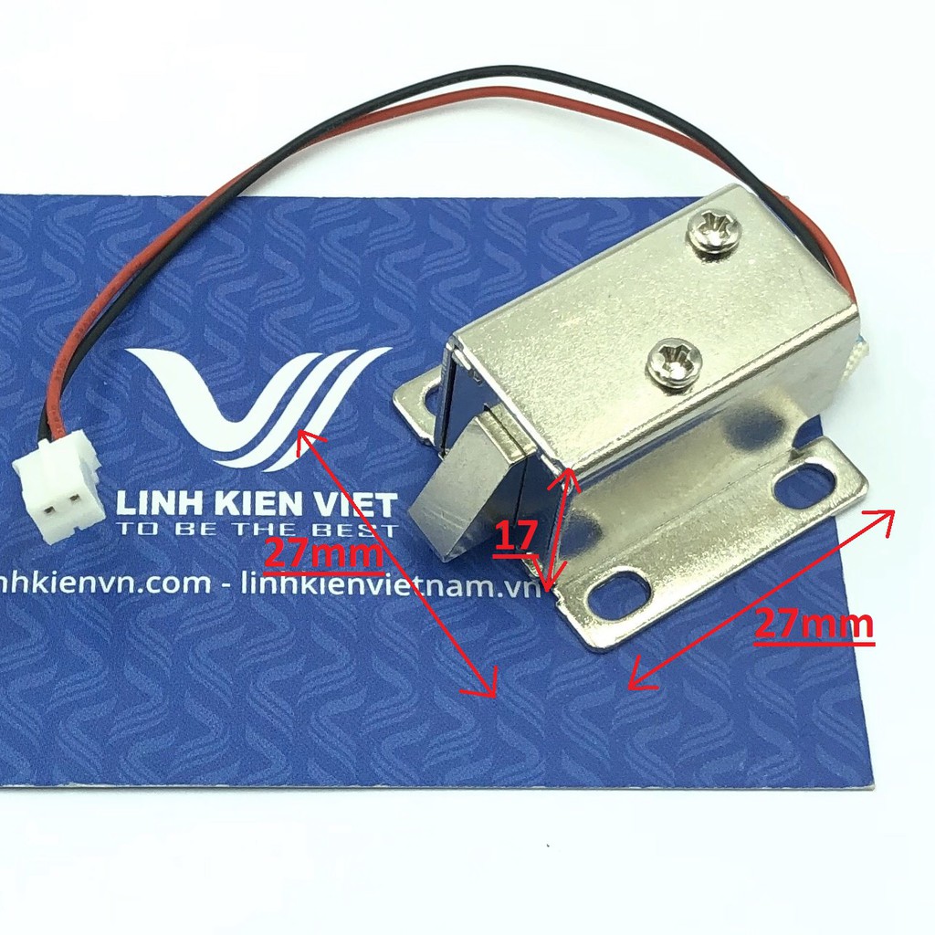 Khóa điện từ 12V 27x27x17mm - S4H23