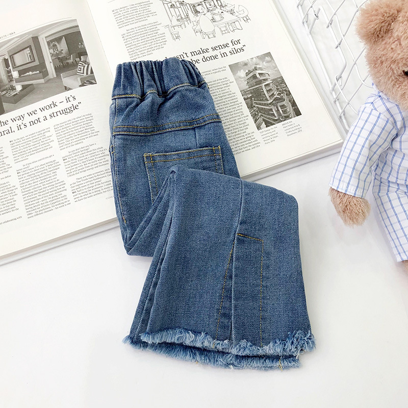 Quần Jeans Ống Loe Dành Cho Bé Gái