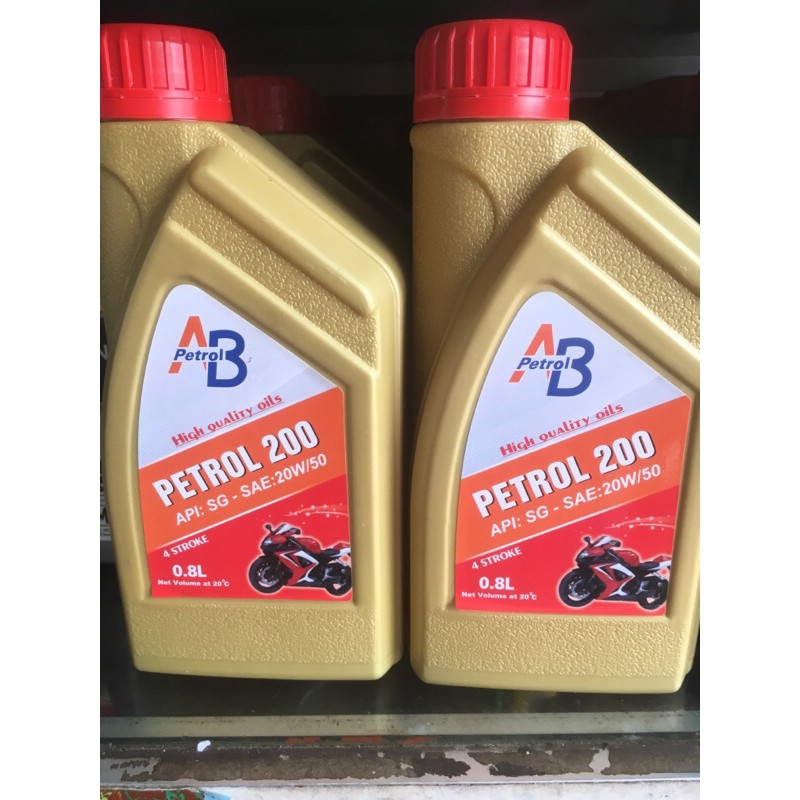 Dầu nhớt xe số AB petro 0.8 l phẩm cấp SG