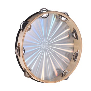 Trống lắc bằng gỗ hình tròn 10inch