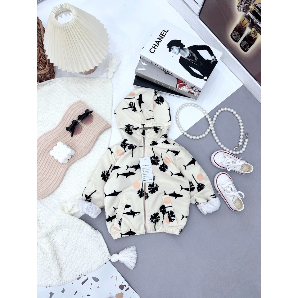 [SALE] Áo Khoác Gió Lót Lưới Cho Bé Gái, Bé Trai Hoạ Tiết Mickey Cực Xinh, Áo Khoác Cho Bé Mặc Thu Đông CKAD06