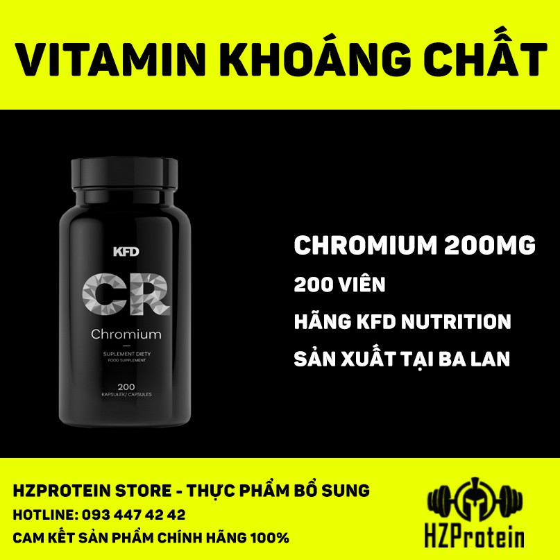 KFD CHROMIUM 200 - TĂNG CƯỜNG HỆ MIỄN DỊCH, SỨC KHỎE (200 VIÊN) - Vitamins  | BiBiOne.vn