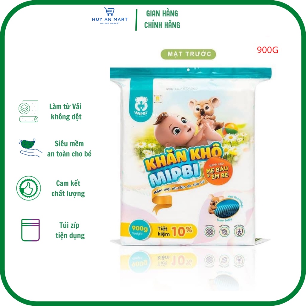 Khăn khô đa năng Mipbi 260g, 300g, 600gr,900gr FREESHIP  Giấy khô đa năng mipbi MỀM MẠI NHƯ LÀN DA EM BÉ