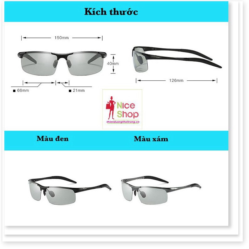 Xả Kho - Mắt kính Perfe phân cực đổi màu chống tia uv hiệu quả | BigBuy360 - bigbuy360.vn