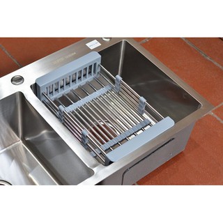 Rổ Kệ Đa Năng Co Giãn Để Chậu Rửa Chén