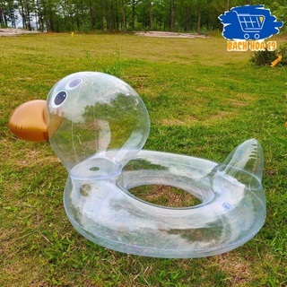 Phao bơi trẻ em cho bé bơi lội mùa hè hình con vịt trong suốt