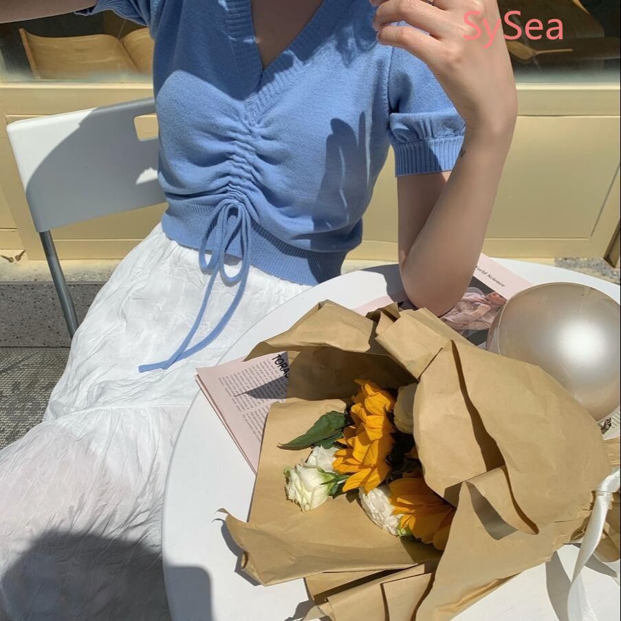 Áo Sơ Mi Tay Ngắn Phồng Dáng Rộng Thời Trang Mùa Hè Cho Nữ