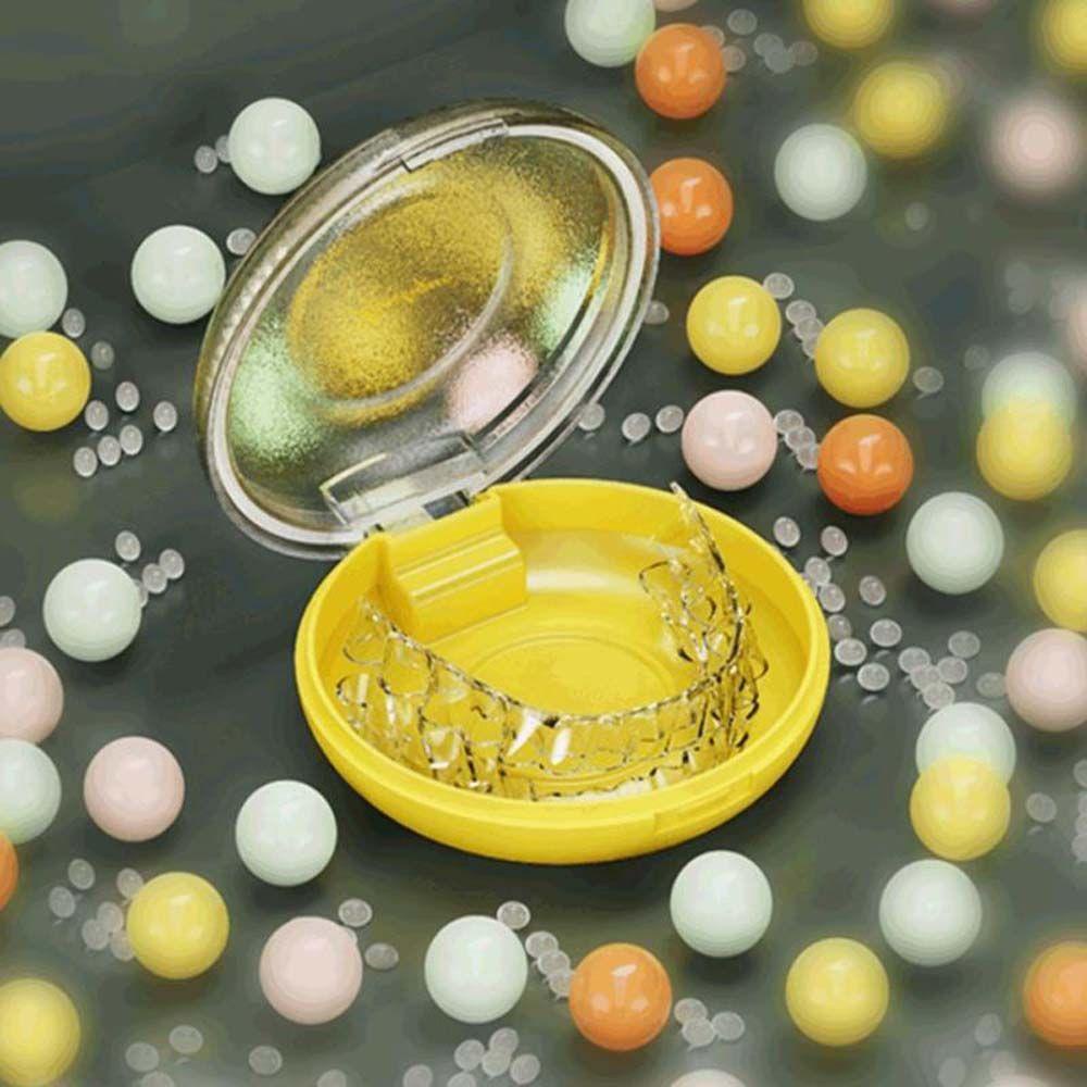 Hộp Đựng Răng Giả Vô Hình Chăm Sóc Răng Miệng Kèm Giá Đỡ Bàn Chải Làm Sạch Tiện Lợi