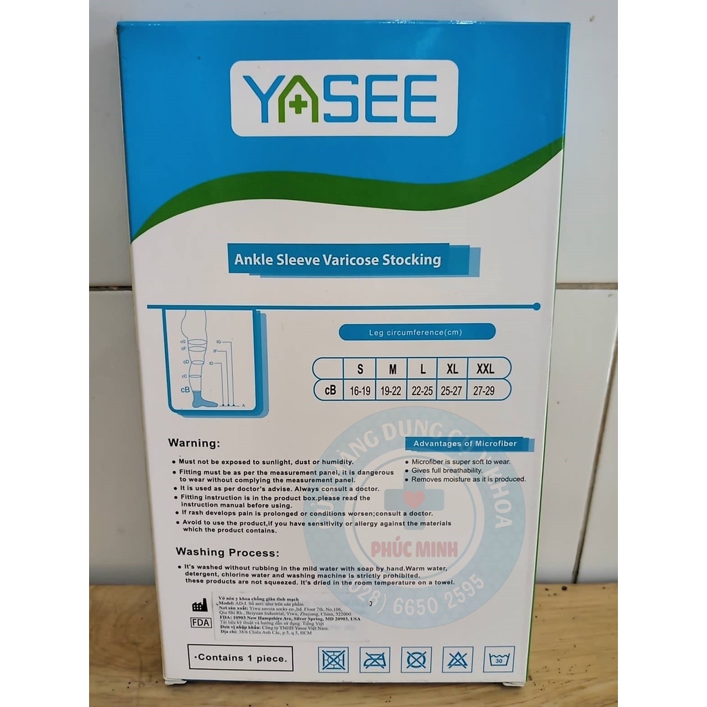 Vớ Bàn Chân - Vớ Y Khoa Suy Giãn Tĩnh Mạch Yasee