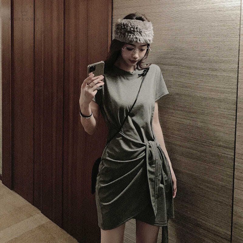 Đầm Tay Ngắn Ôm Dáng Đáng Yêu Dành Cho Nữ | BigBuy360 - bigbuy360.vn