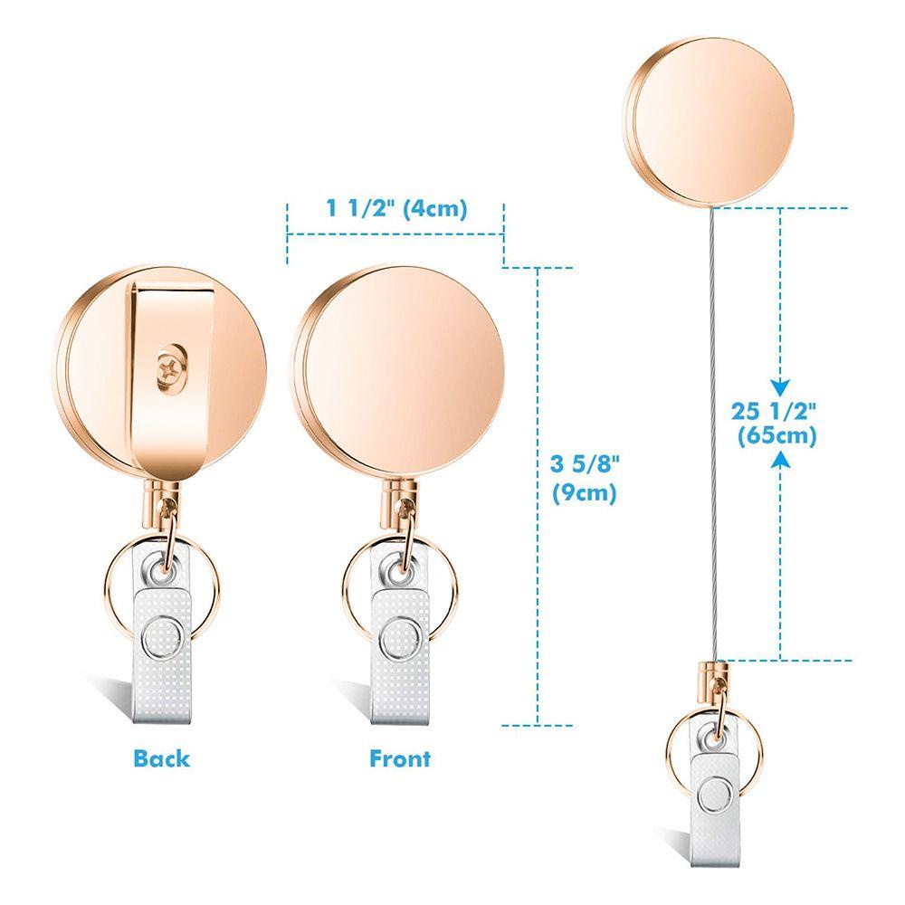 UUMIR Móc Chìa Khóa Có Thể Thu Gọn Chống Thất Lạc Cho Thẻ ID Giá Đỡ