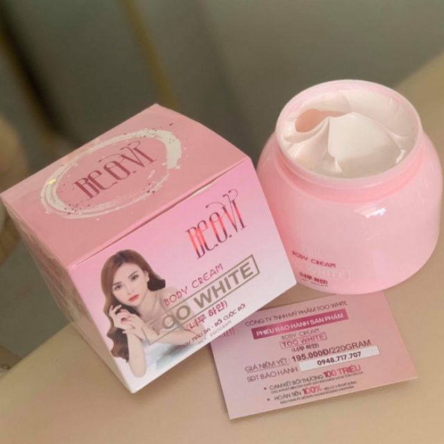[CHÍNH HÃNG 💯%] KEM BODY 𝐓𝐎𝐎 𝐖𝐇𝐈𝐓𝐄 𝐁𝐄𝐎𝐕𝐈 | BigBuy360 - bigbuy360.vn