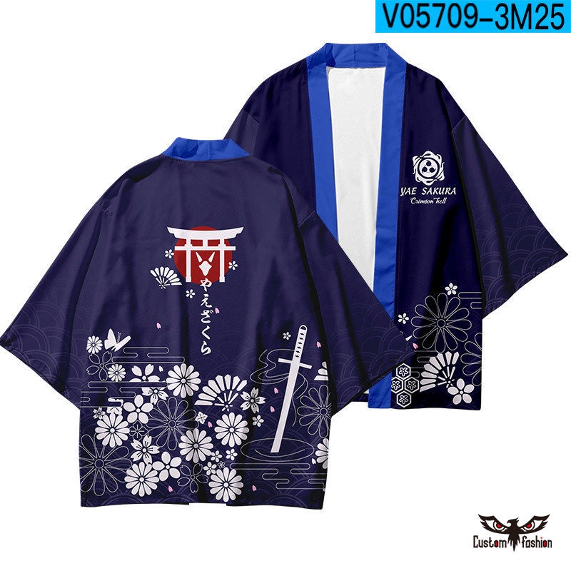Áo Khoác Kimono Tay Ngắn Hóa Trang Hinkai Va Chạm 3 Phong Cách Nhật Bản Thời Trang Mùa Hè Cho Nam Và Nữ