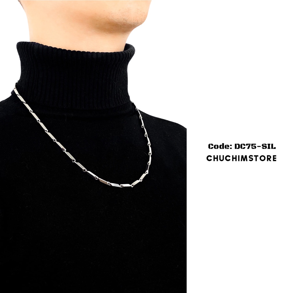 Dây Chuyền Trơn 3MM Bạc Basic Unisex - THÉP KHÔNG GỈ - DC031