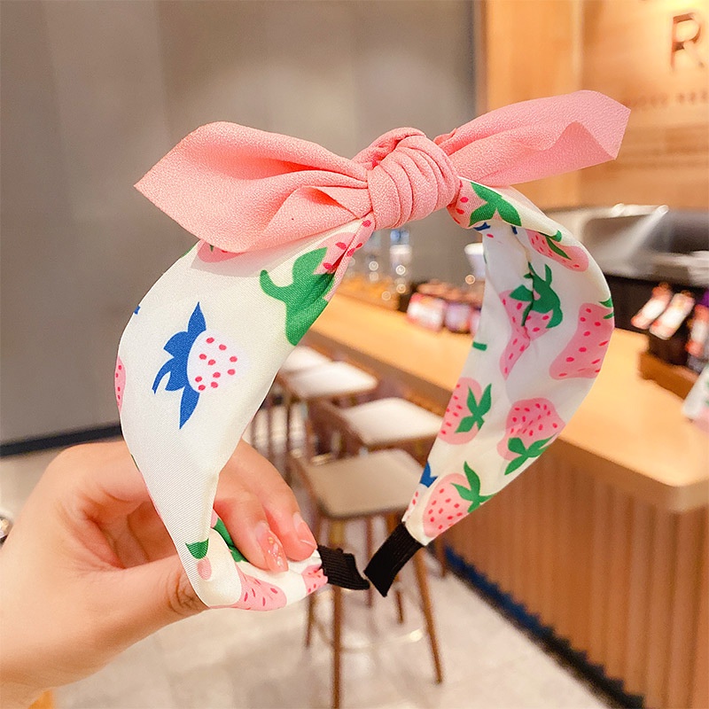 Băng đô vải bản rộng kiểu Hàn Quốc thời trang thu đông cho bé gái