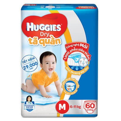 [Hà Nội] Bỉm Huggies quần/dán size M74/L68/XL62/XXL56 chuẩn