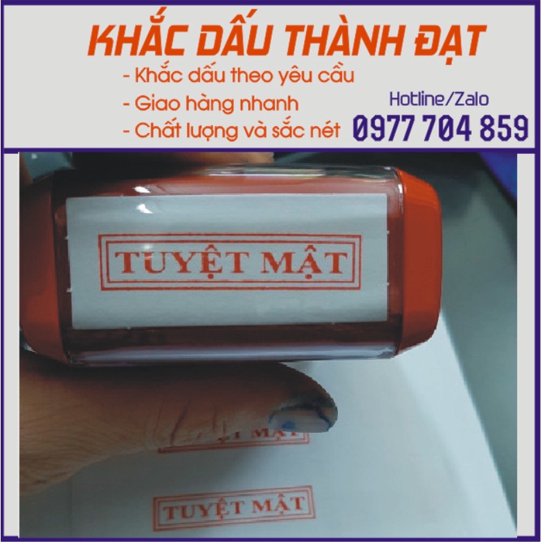 Con dấu "TUYỆT MẬT" (Chuẩn thông tư 24/2020/TT-BCA)