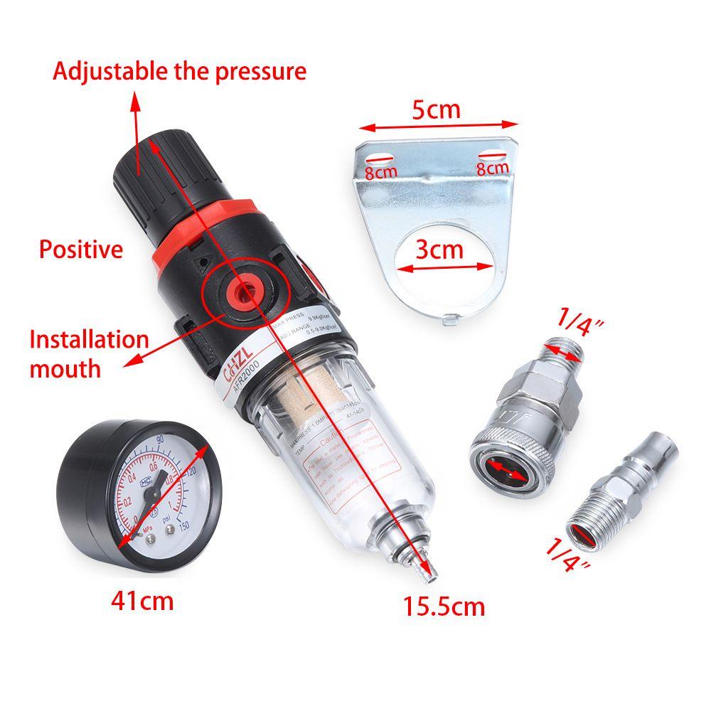 MYRONGVN Bộ Lọc Khí Nén 1 / 4 &quot;BSP &amp; Dụng Cụ Làm Sạch Ống Nước