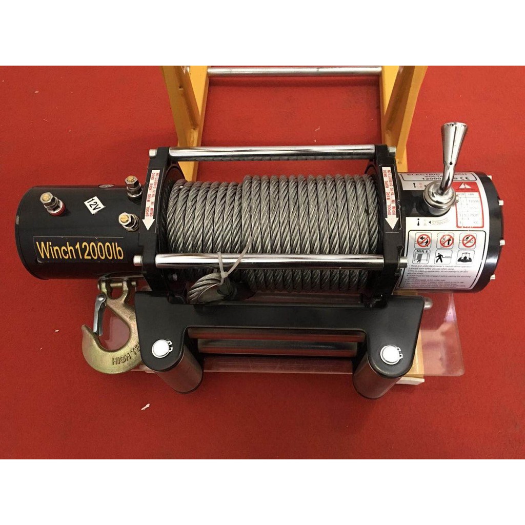 Tời Ắc Quy-Tời Cứu Hộ Ô Tô Winch 12000Lbs