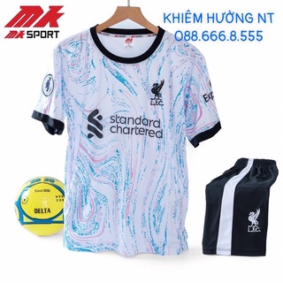 Áo Bóng Đá CLB Liverpool Trắng Sân Khách,Sân Nhà Mẫu Mới Nhất 2021-2022