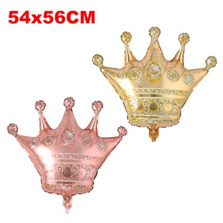 Lớn Hoa Hồng Vàng Vương Miện Lá Bóng Vương Miện Chúc Mừng Sinh Nhật Trang Trí Trẻ Em Đồ Chơi Bé Tắm Lá Bóng Bất Ngờ globos