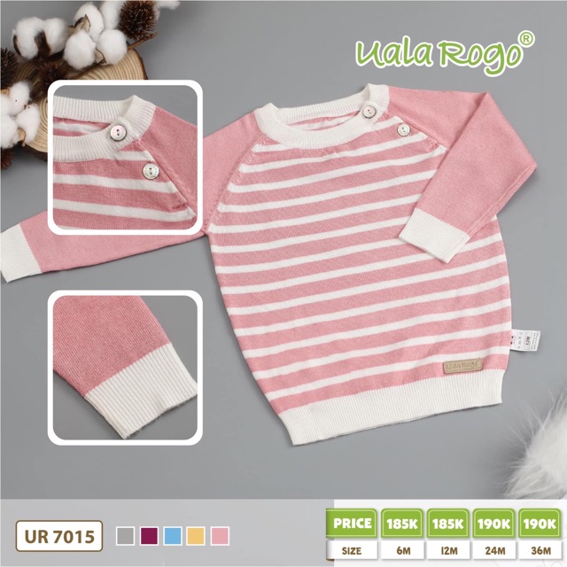Áo len cài vai Ualarogo