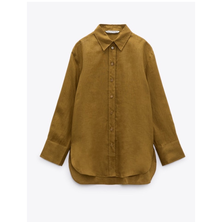 Zara Áo Sơ Mi Tay Dài Dáng Rộng Phong Cách Âu Mỹ Thời Trang Mùa Hè 222731258