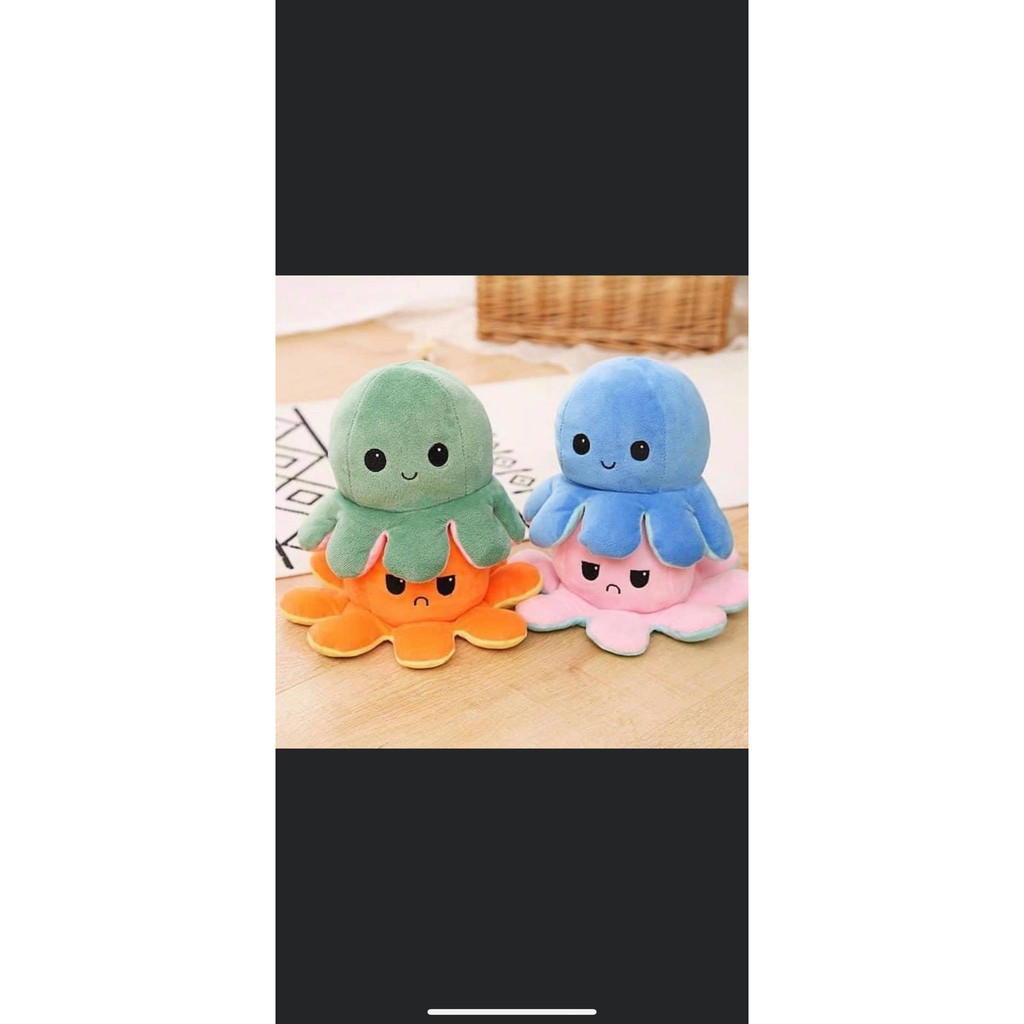 Bạch Tuộc Cảm Xúc-Thú Bông Hai Mặt Nhiều Màu Ngộ Nghĩnh